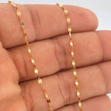 Set Cadena y Dije Flor Espejo + Oso Ts 1.4gr / 17 3/4 in / Oro Amarillo 18K $