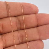 Set Cadena y Dije Veneciana + San Benito 1.65gr / 17 3/4 in / Oro Rosa 18K $