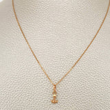 Set Cadena y Dije Aro Seguido + Ancla 1.15gr / 17 3/4 in / Oro Rosa 18K $