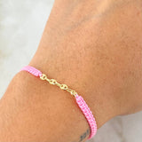 Pink Bracelet Charm GC 0.3gr / 18K Gold