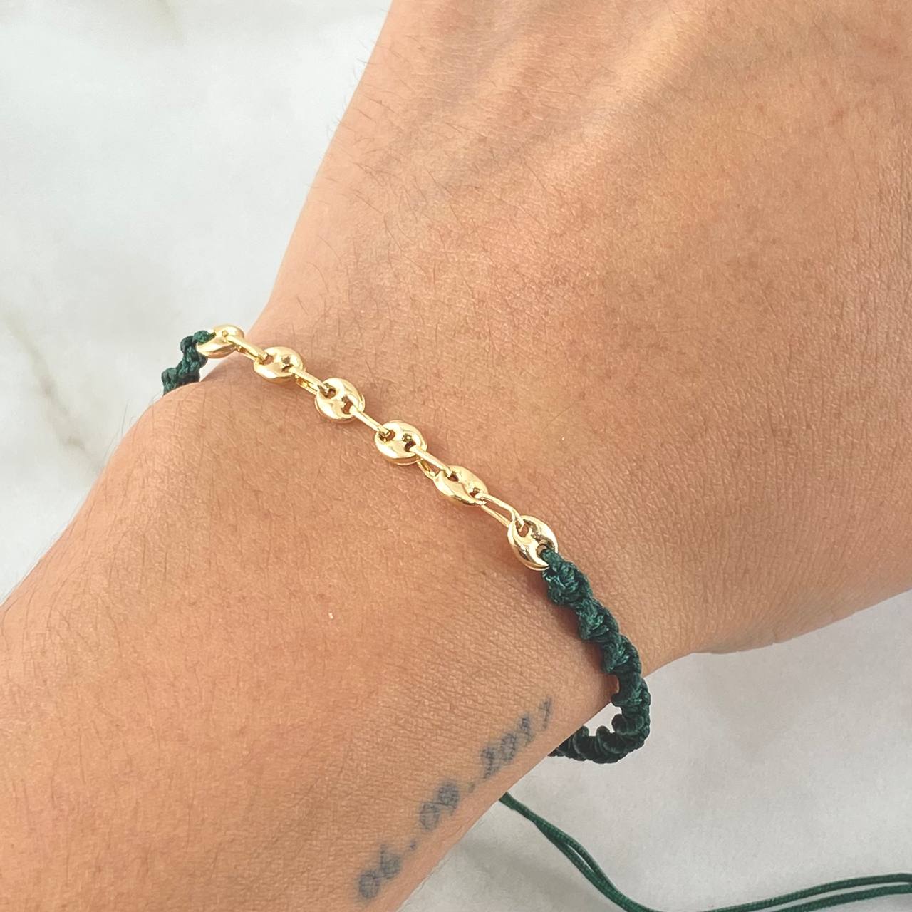 Green Bracelet Charm GC 0.7gr / 18K Gold