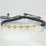 Black Bracelet Charm GC 0.5gr / 18K Gold