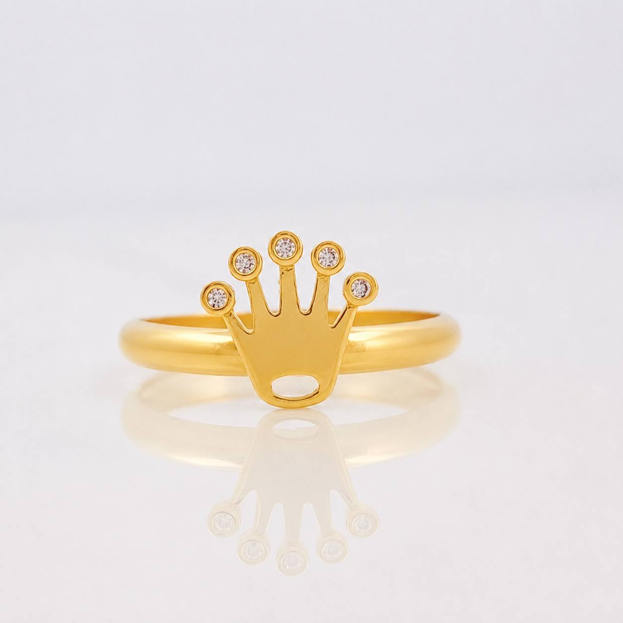Anillo Corona 1.15g / T6 Oro Amarillo 18K