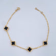 Bracelet Clover Classic Link 4.4gr / 8.3in / Nac.Esp. 18K Gold $