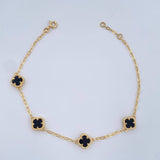 Bracelet Clover Classic Link 4.4gr / 8.3in / Nac.Esp. 18K Gold $