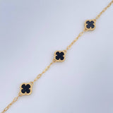 Bracelet Clover Classic Link 4.4gr / 8.3in / Nac.Esp. 18K Gold $