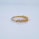 Interlaced Hearts Ring 1.75gr / Size 8 1/4 / 18K Gold &
