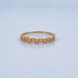 Interlaced Hearts Ring 1.65gr / Size 6 3/4 / 18K Gold &