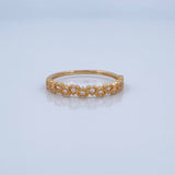Interlaced Hearts Ring 1.75gr / Size 8 1/4 / 18K Gold &