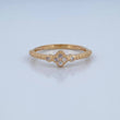 Anillo Solitario Trio 1.95gr / T7 1/4 / Oro 18K &