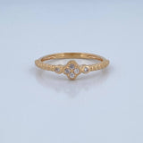 Anillo Solitario Trio 1.95gr / T7 1/4 / Oro 18K &