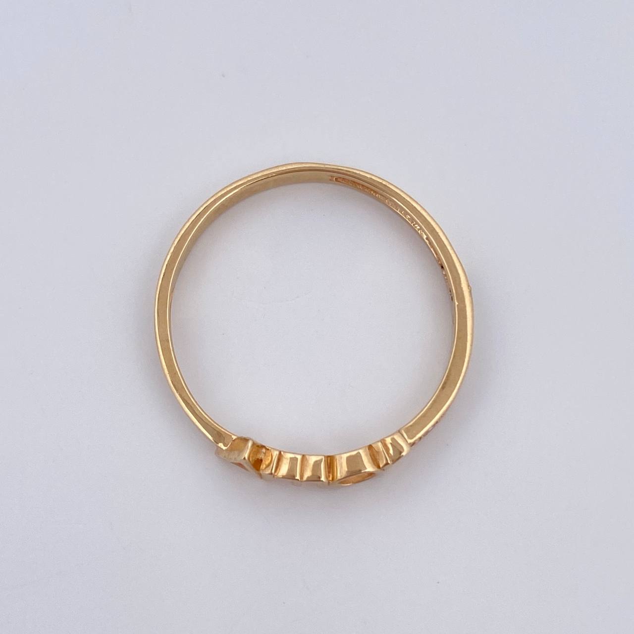 Love Ring 1.35gr / Size 6 1/4 / 18K Gold &