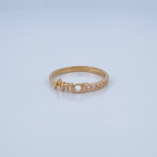 Love Ring 1.35gr / Size 6 1/4 / 18K Gold &