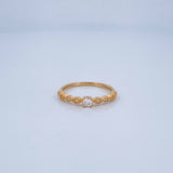 Solitaire Ring Churumbela 1.6gr / Size 7 1/4 / 18K Gold &