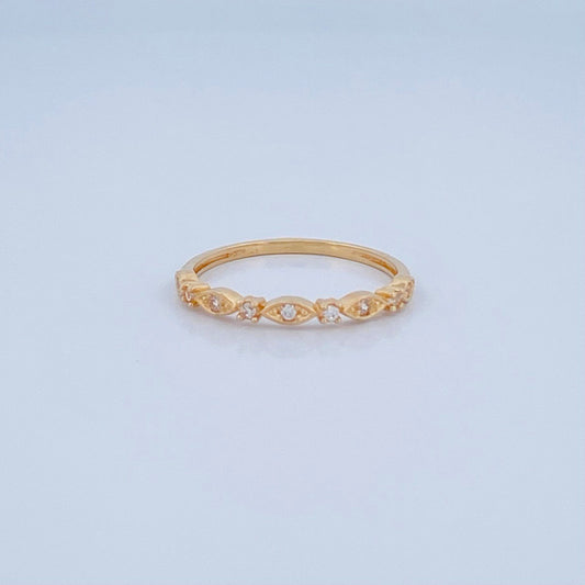 Anillo Solitario Churumbela 1.45gr / T7 1/2 / Oro 18K &