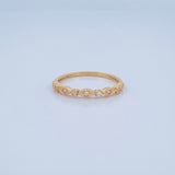 Solitaire Ring Churumbela 1.35gr / Size 6 1/4 / 18K Gold &