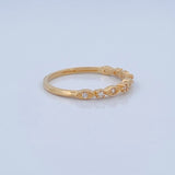 Solitaire Ring Churumbela 1.35gr / Size 6 1/4 / 18K Gold &