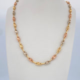 Cadena Rustica Piramide 12.35gr / 62cm / Oro 18K $