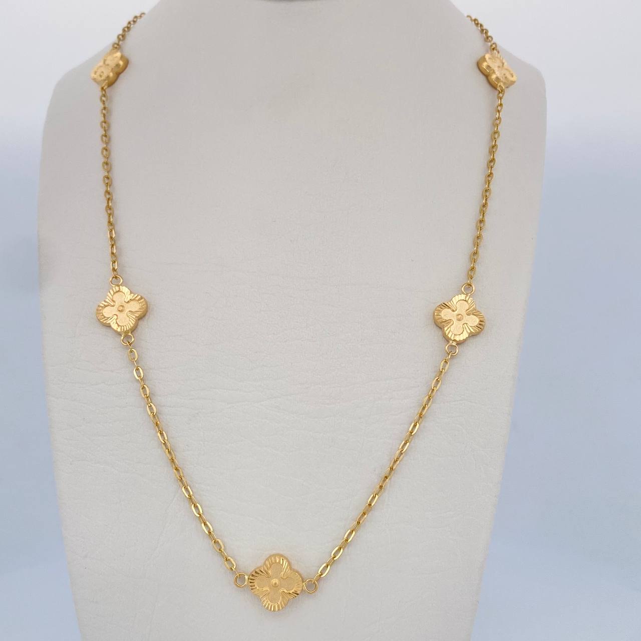 Cadena Aro Seguido Trebol 5.5gr / 18 in / Oro Amarillo 18K &