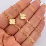 Cadena Aro Seguido Trebol 5.5gr / 18 in / Oro Amarillo 18K &