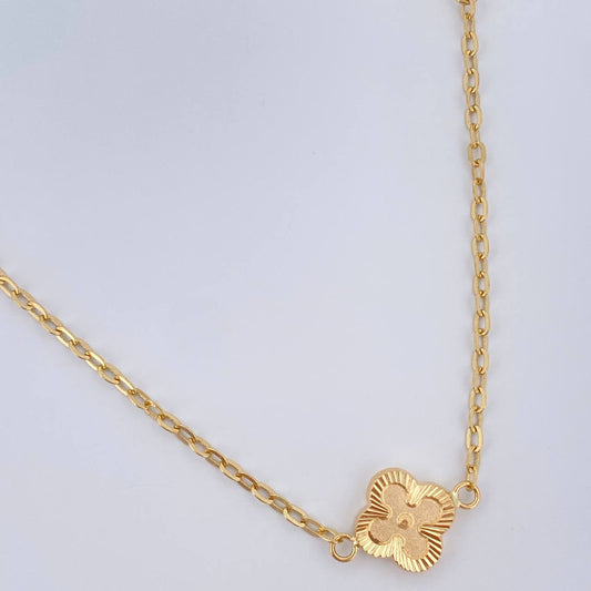 Cadena Aro Seguido Trebol 5.5gr / 18 in / Oro Amarillo 18K &
