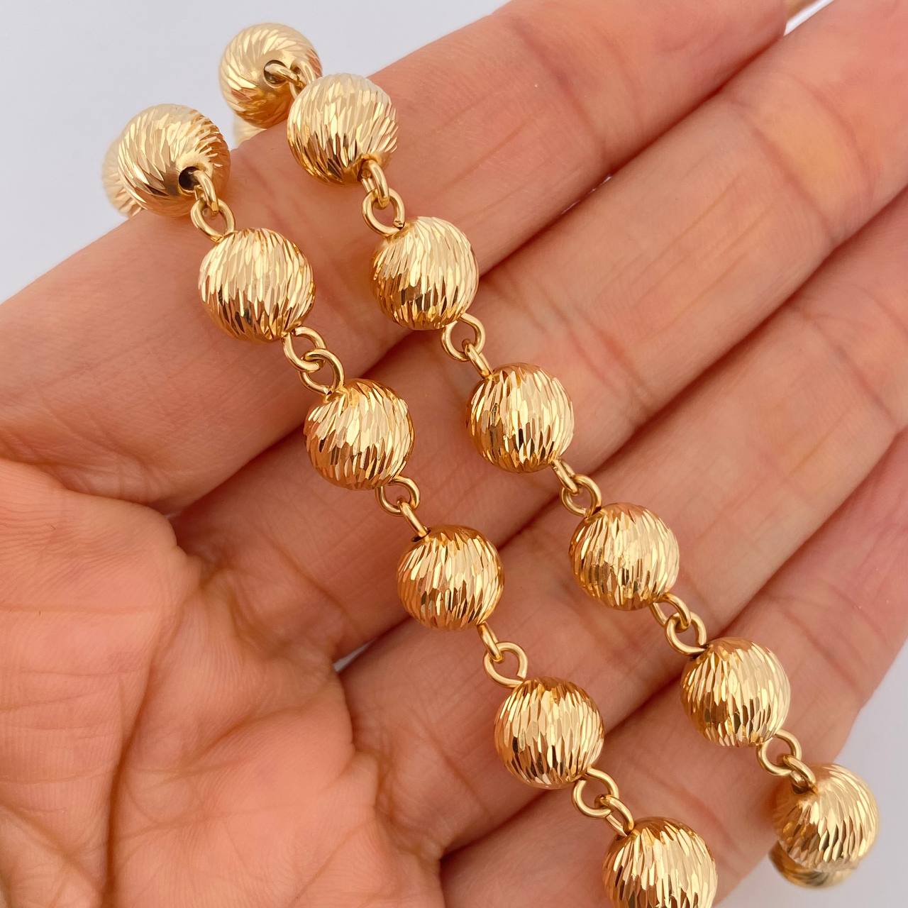 Virgin Del Carmen Rosary 48.1gr / 27.8in / 18K Gold $