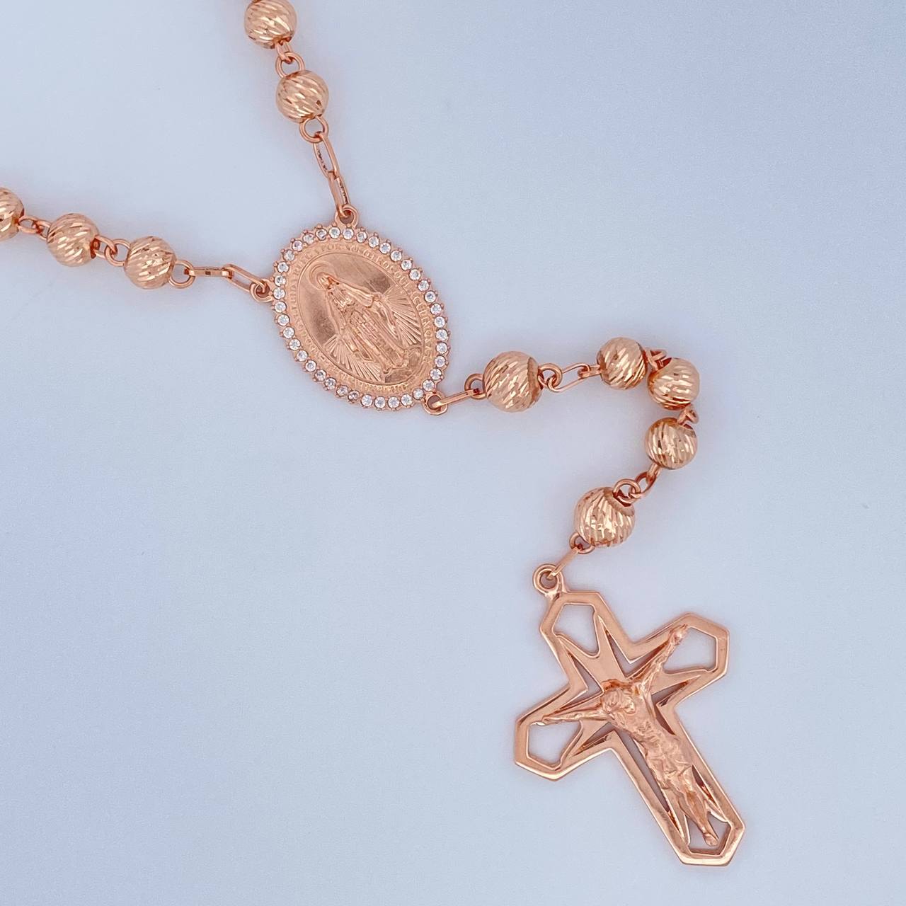 Miraculous Virgin Rosary 25.65gr / 24.4in / 18K Gold $