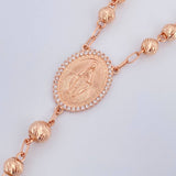 Miraculous Virgin Rosary 25.65gr / 24.4in / 18K Gold $