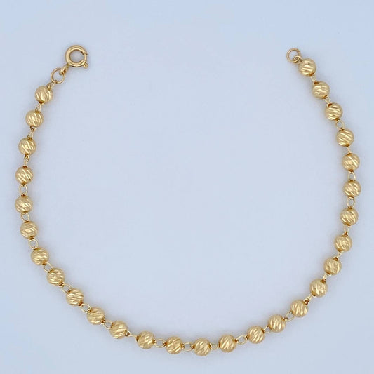 Military Bracelet 3.8gr / 7.5in / 18K Gold $