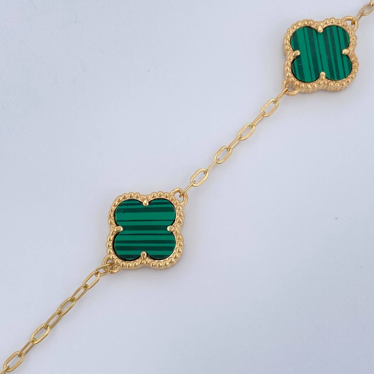 Bracelet Clover Classic Link 5.35gr / 7.9in / Nac.Esp. 18K Gold $