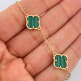 Bracelet Clover Classic Link 5.35gr / 7.9in / Nac.Esp. 18K Gold $