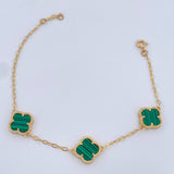 Bracelet Clover Classic Link 5.35gr / 7.9in / Nac.Esp. 18K Gold $