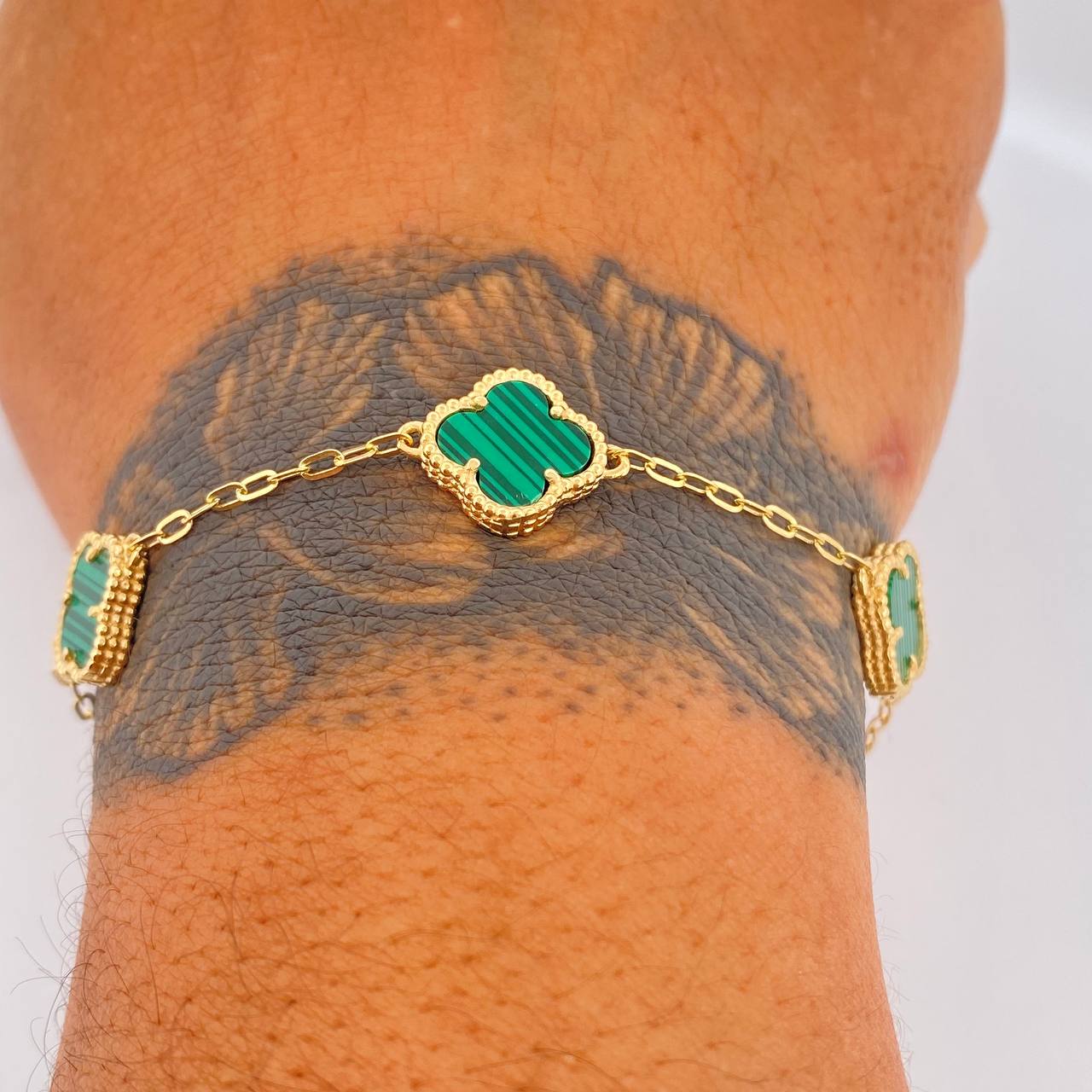 Bracelet Clover Classic Link 5.35gr / 7.9in / Nac.Esp. 18K Gold $