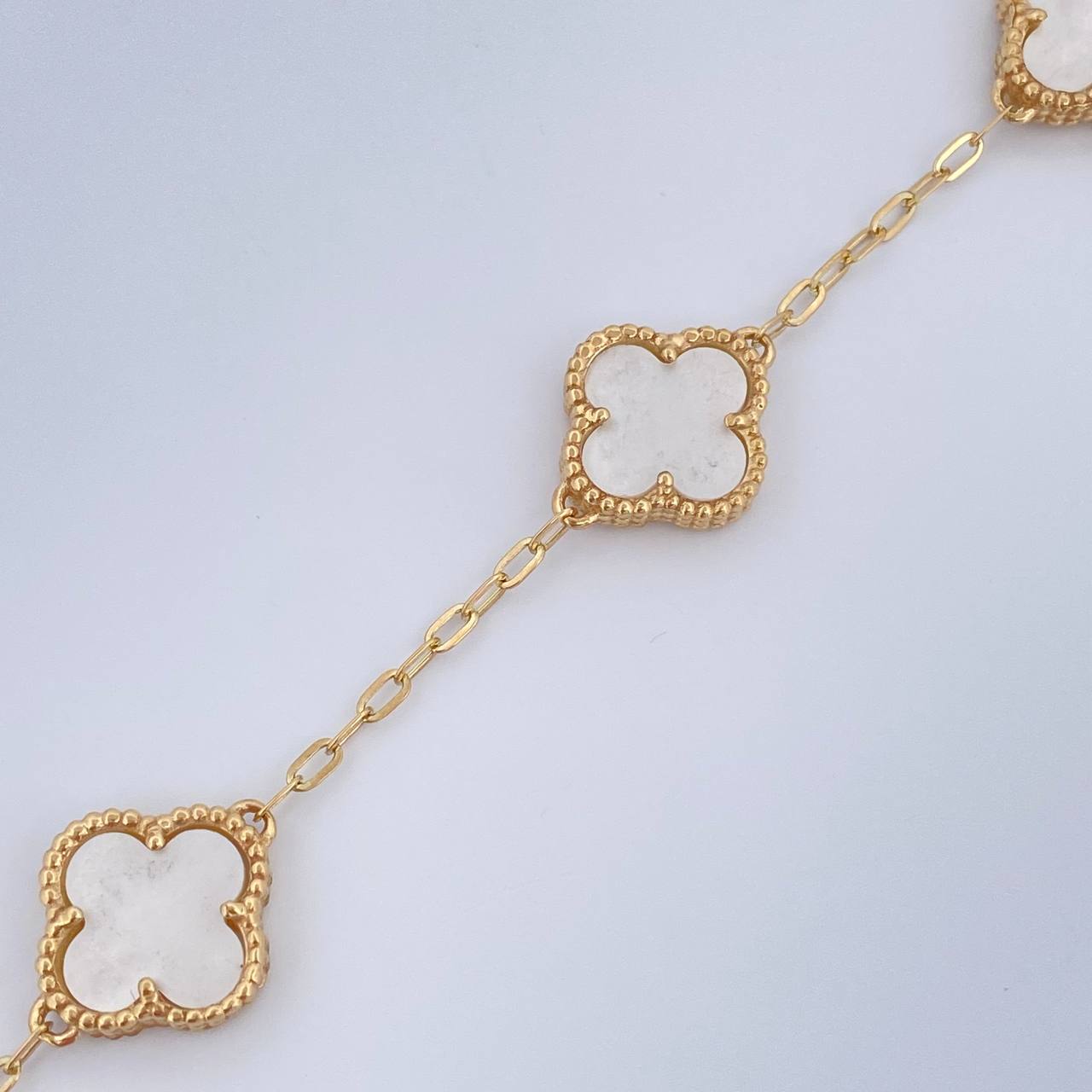 Bracelet Clover Classic Link 5.6gr / 7.9in / Nac.Esp. 18K Gold $
