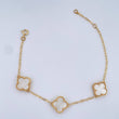 Bracelet Clover Classic Link 5.6gr / 7.9in / Nac.Esp. 18K Gold $