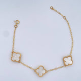 Bracelet Clover Classic Link 5.6gr / 7.9in / Nac.Esp. 18K Gold $