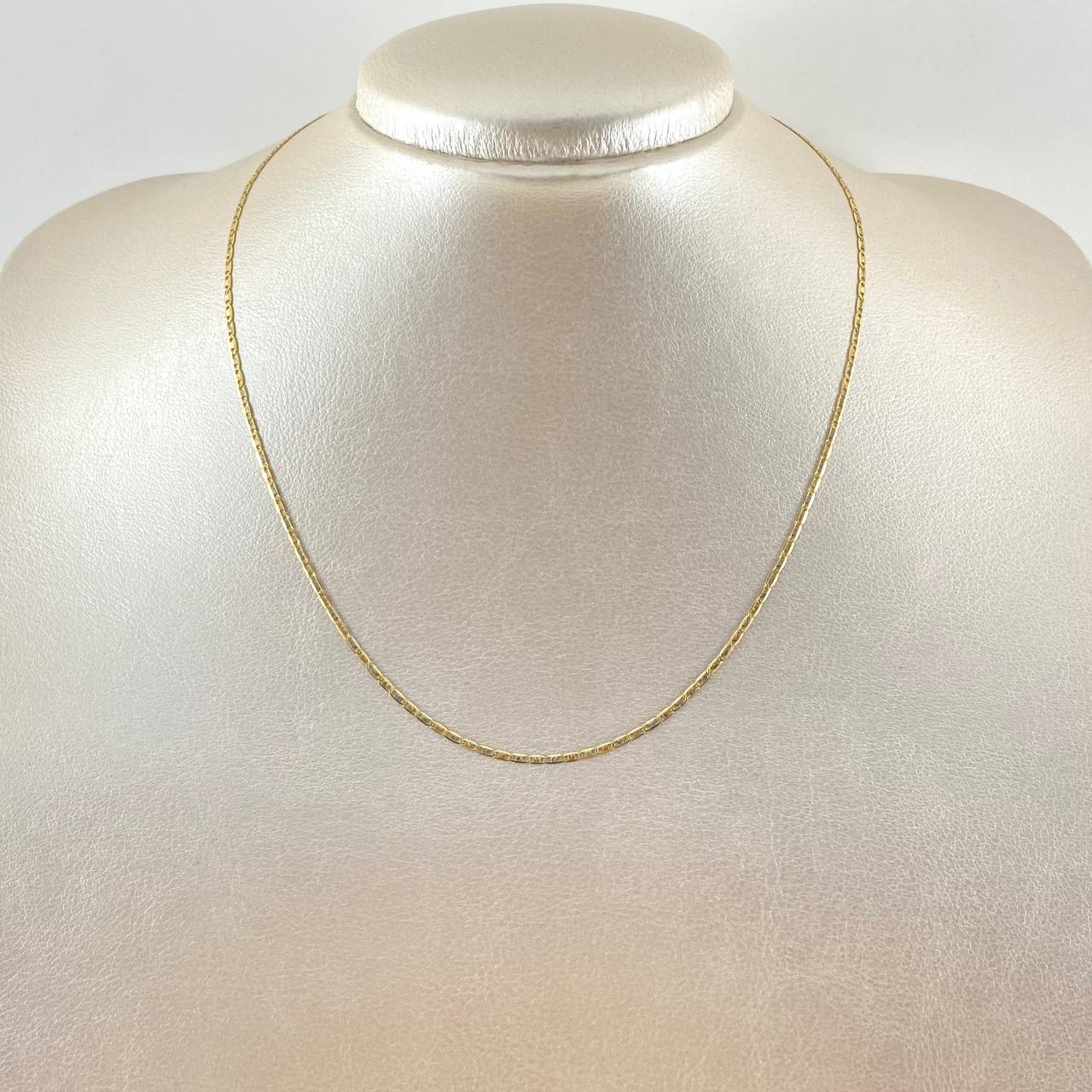 Flat Anchor Chain 1.8gr / 15.7in / +3 18K Gold