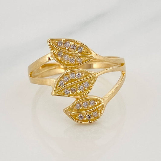 Leaf Ring 2.4g / T5 3/4 Yellow Gold 18K