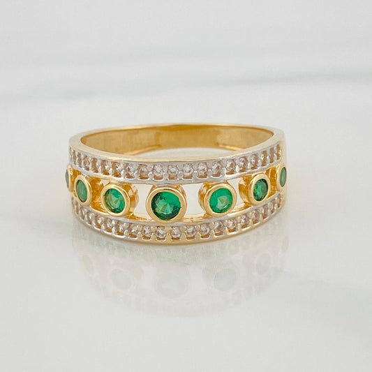 Ring Band 3.8g / T7 Two-Tone Yellow White Gold 18K