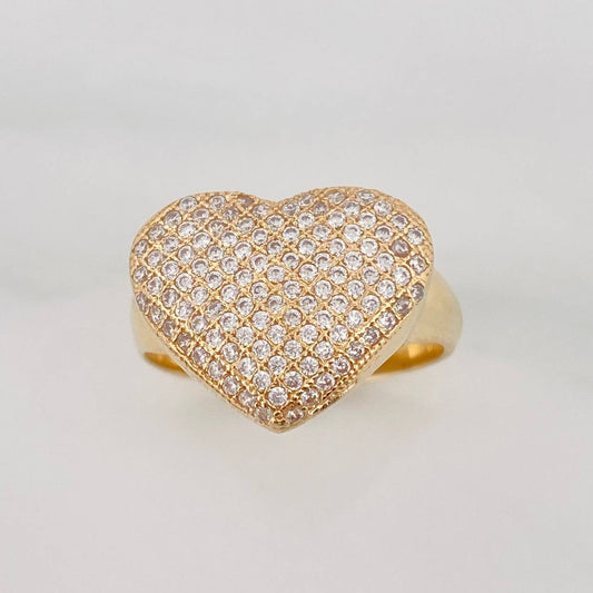 Heart Ring 5.8g / T7 Yellow Gold 18K