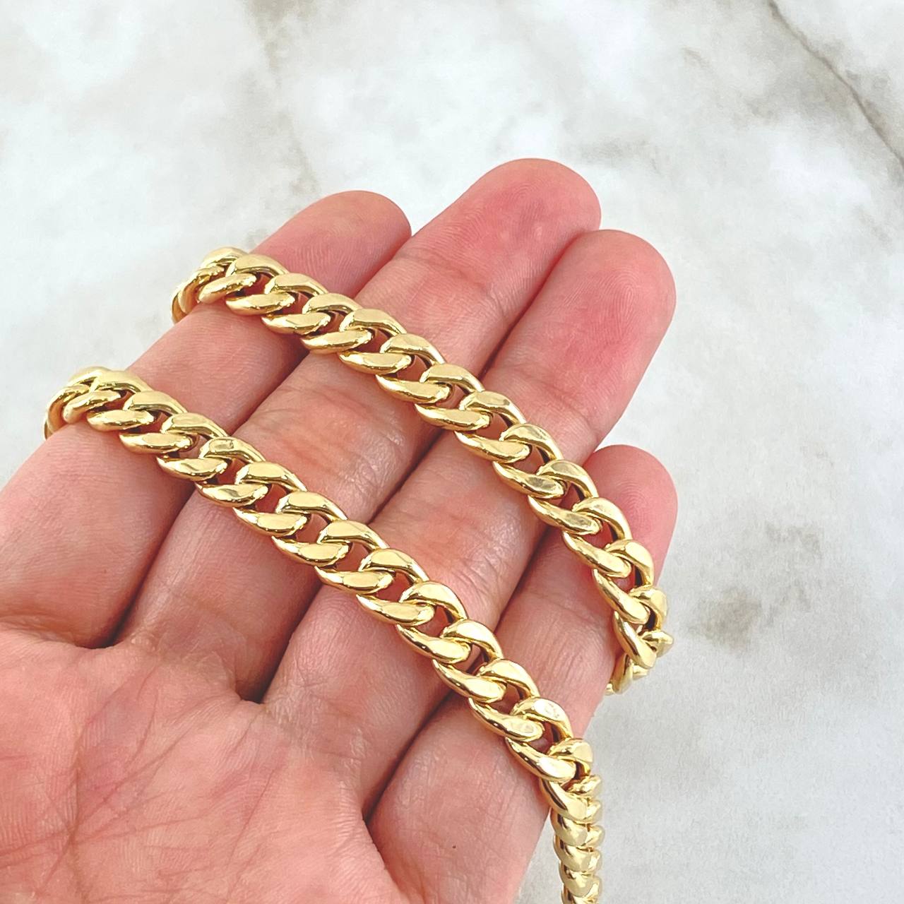 Cadena Cubana 14.3gr / 60cm / +1 Oro 18K