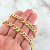 Cadena Cubana 14.3gr / 60cm / +1 Oro 18K