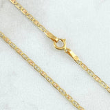 Flat Anchor Chain 1.8gr / 15.7in / +3 18K Gold