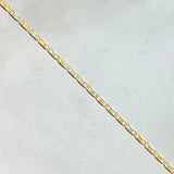 Flat Anchor Chain 1.8gr / 15.7in / +3 18K Gold