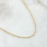 Paperclip Chain 2.25gr / 19.7in / +3 18K Gold