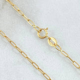 Paperclip Chain 2.25gr / 19.7in / +3 18K Gold