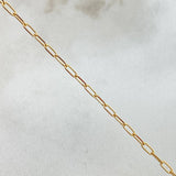 Paperclip Chain 2.25gr / 19.7in / +3 18K Gold