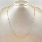 Paperclip Chain 2.25gr / 19.7in / +3 18K Gold