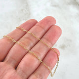 Paperclip Chain 2.25gr / 19.7in / +3 18K Gold