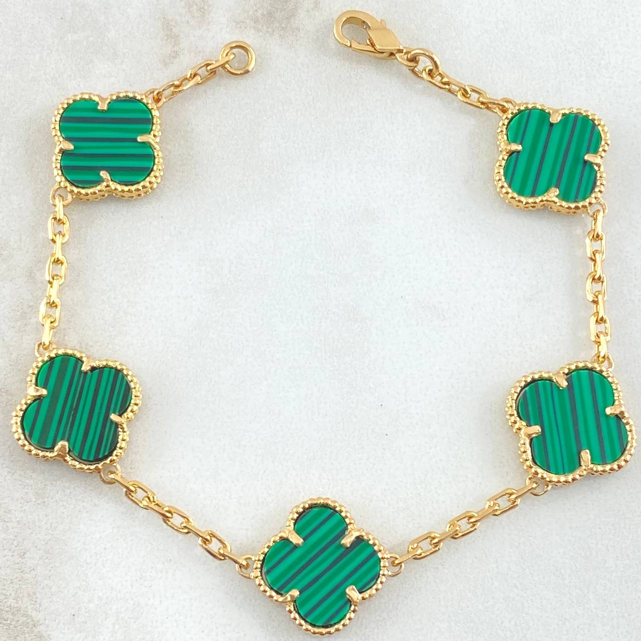 Bracelet Classic Link Clover 10gr / 7.1in / Nac.Esp. 18K Gold